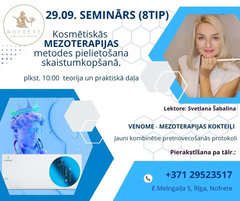 Kosmētiskās MEZOTERAPIJAS metodes pielietošana skaistumkopšanā